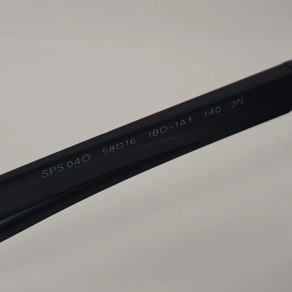 NWT Prada Linea Rossa Black Black Sport Rectangle SPS 04O 1BO-1A1 58-16-140 - Picture 4 of 16